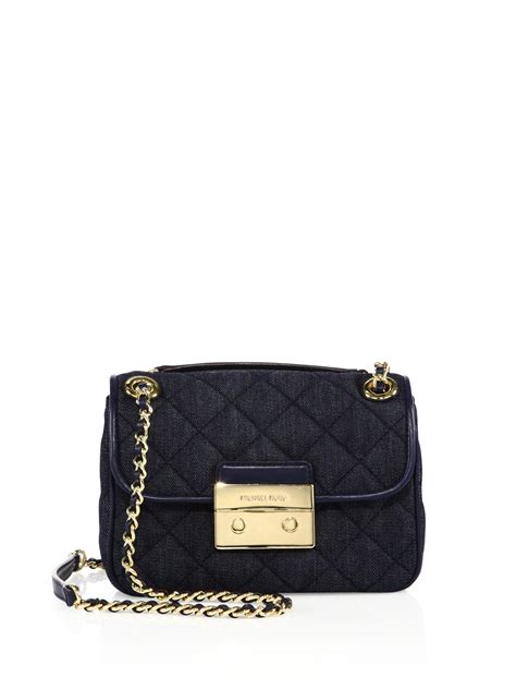 michael kors slim bag|Michael Kors denim crossbody bag.